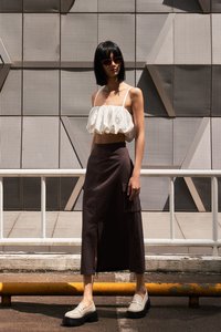 Flint Two Way Cargo Skirt in Charcoal