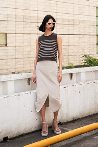 Flint Two Way Cargo Skirt in Stone