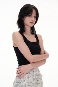 Karla Padded Top in Black