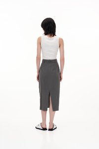 Karla Padded Top in Heather Grey