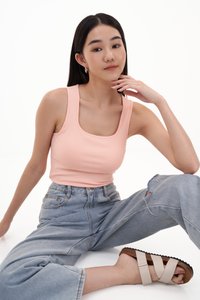 Karla Padded Top in Light Pink