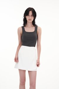 Karla Padded Top in Charcoal