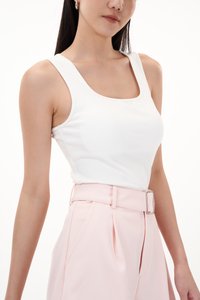 Karla Padded Top in White