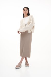 Ginette Knit Cardigan in Ivory