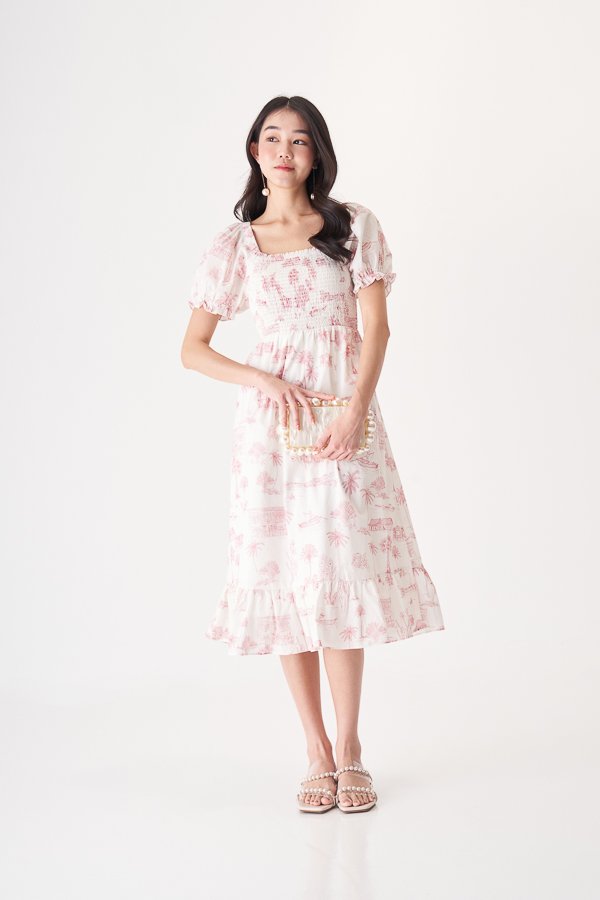 *Restock* Alessa Smocked Midi Dress