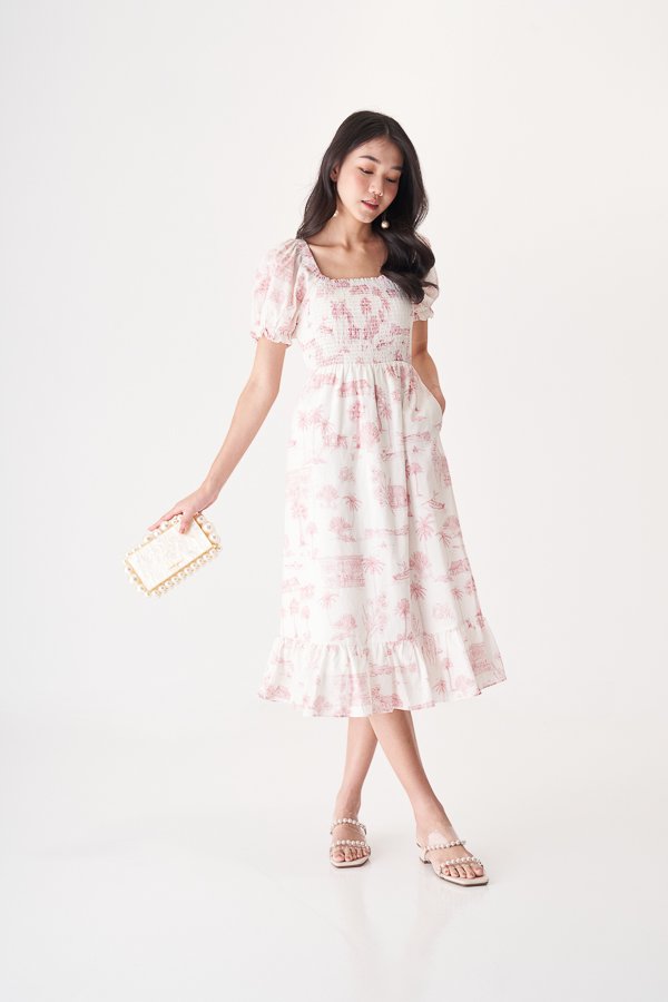 *Restock* Alessa Smocked Midi Dress