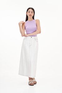 Anson Knit Top in Lavender