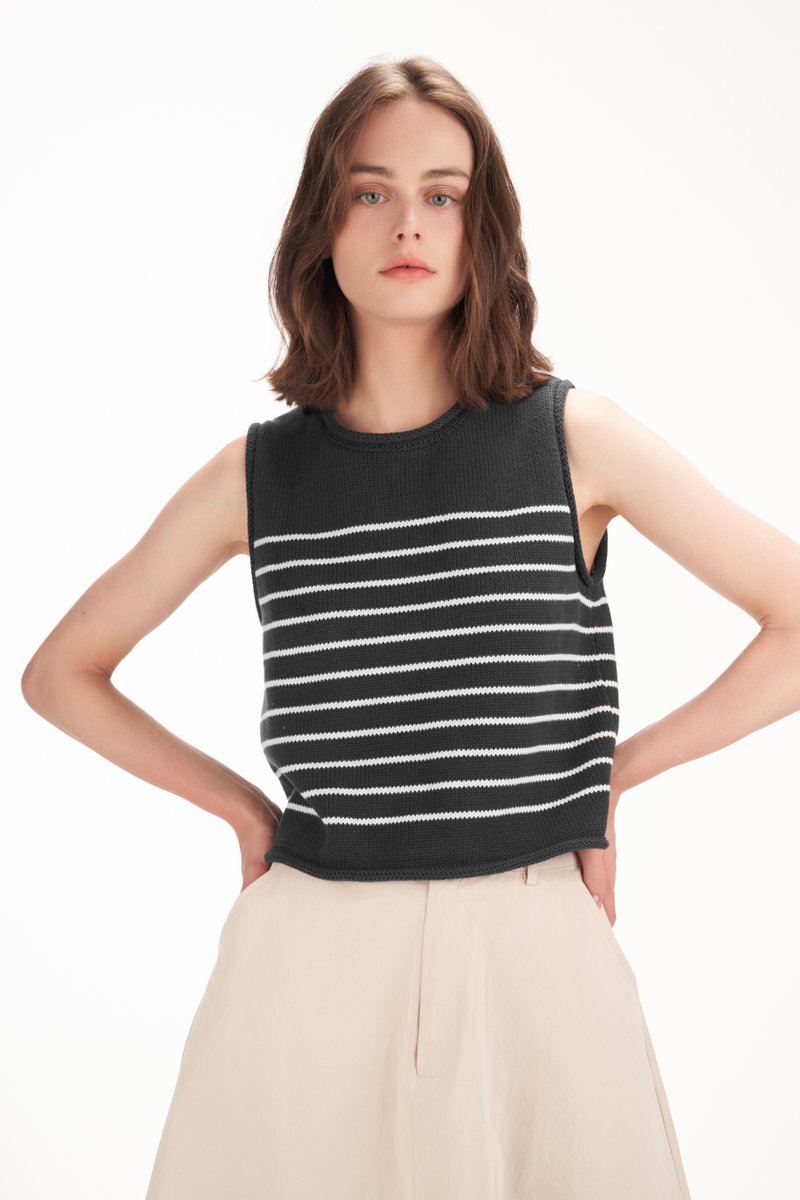 Baron Stripes Knit Top