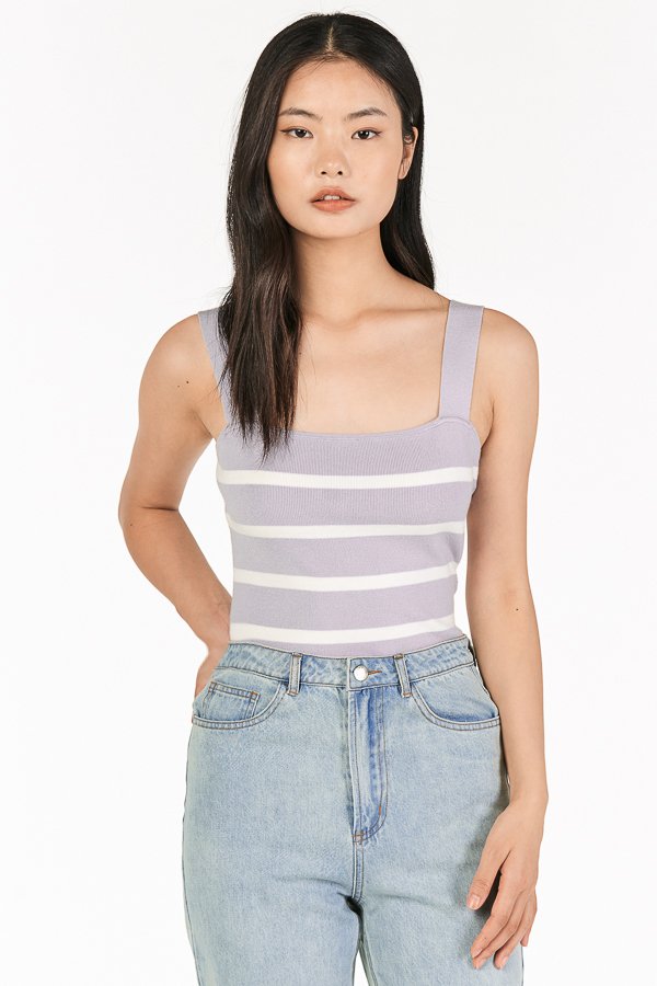 Brea Stripes Knitted Top