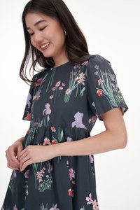 Britt Dress Romper in Blossoms Reverie