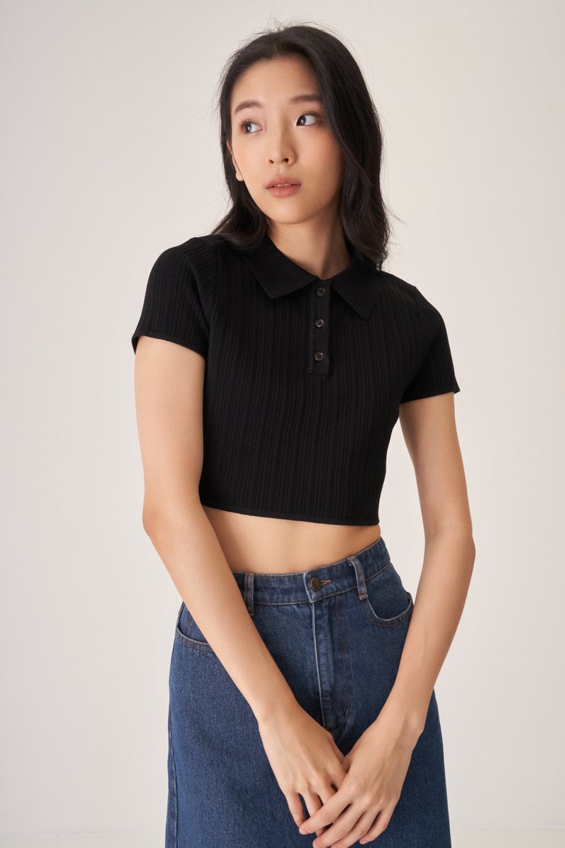 Elliot Knit Polo Top