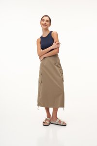 Flint Two Way Cargo Skirt in Khaki