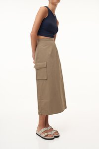 Flint Two Way Cargo Skirt in Khaki