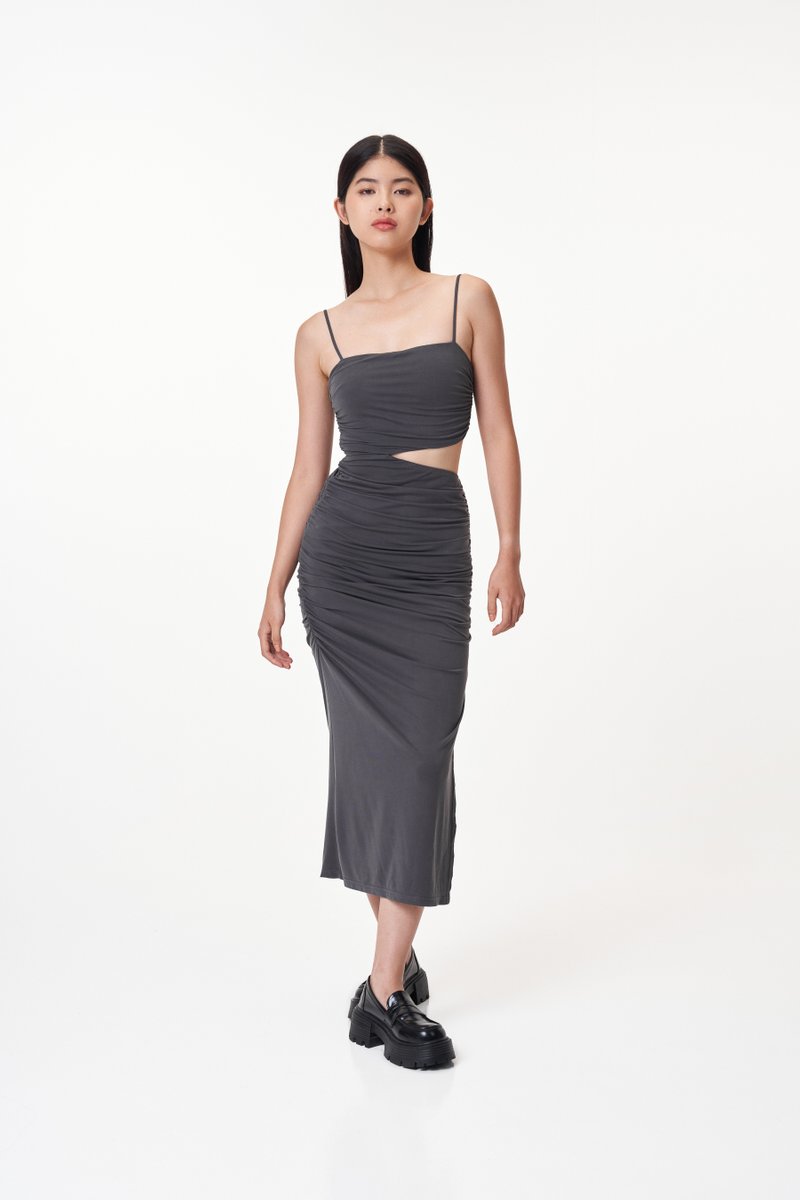 *Restock* Genn Cut-Out Ruched Dress