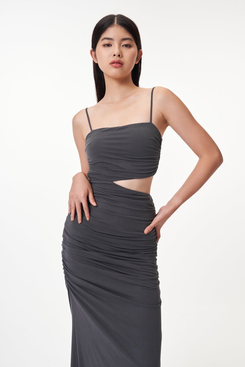 *Restock* Genn Cut-Out Ruched Dress