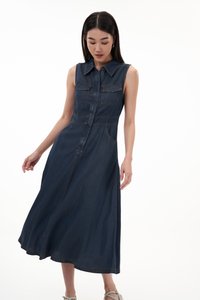 Gilda Zipped Denim Dress