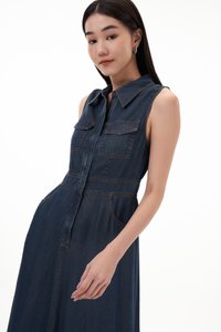 Gilda Zipped Denim Dress