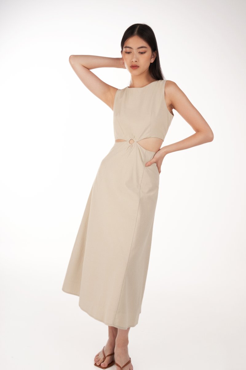 Heidi Linen Midi Dress