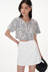 Jenson Jacquard Sleeve Top