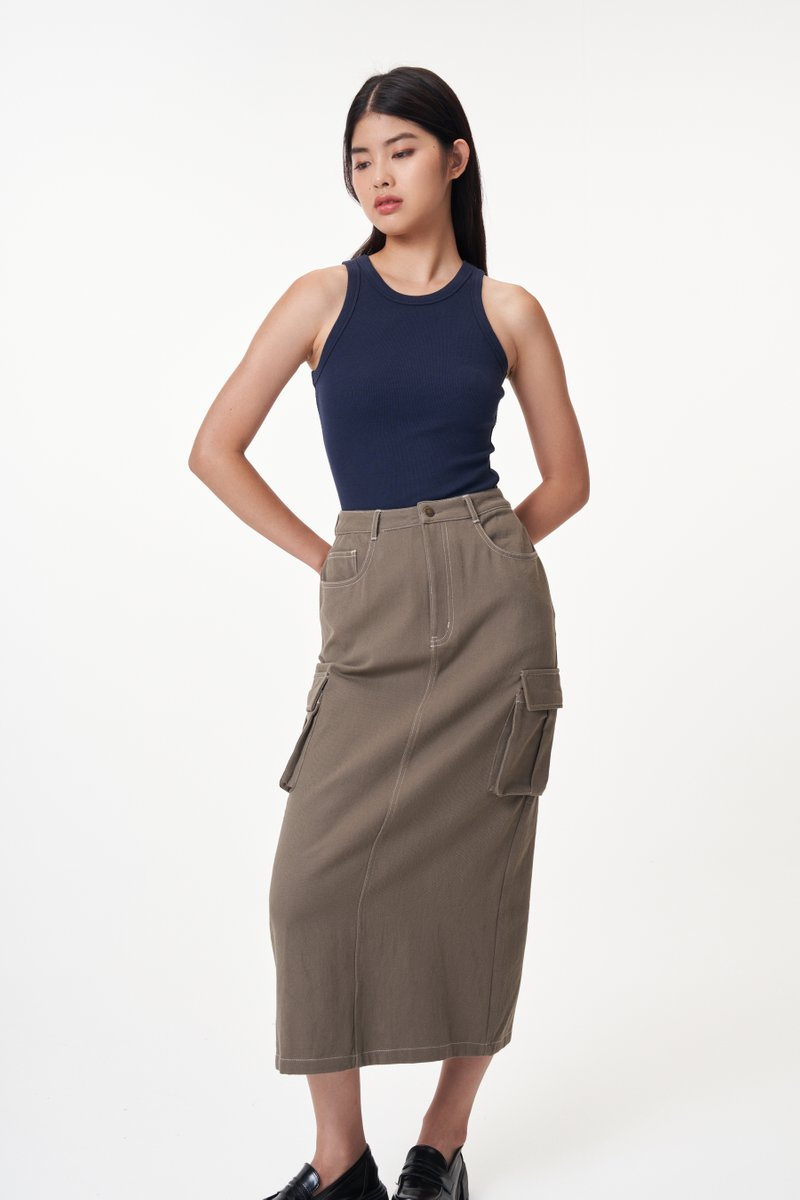 Jonas Contrast Stitch Skirt