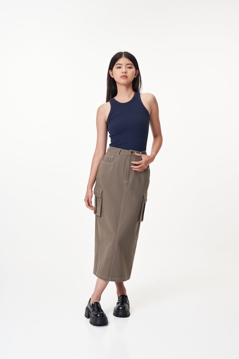 Jonas Contrast Stitch Skirt