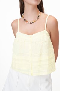 Keily Eyelet Top in Buttermilk