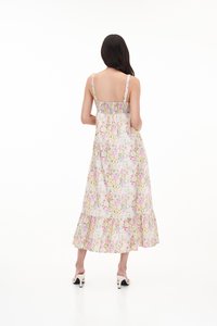 Laurette Ruched Dress in Florals