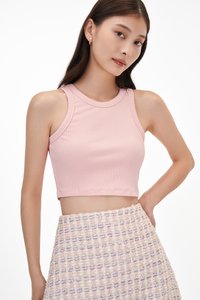 Paul Crop Racerback Tank Top