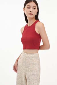 Paul Crop Racerback Tank Top