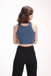 Paul Crop Racerback Tank Top