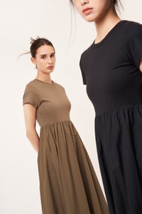 Paula Dress in Brown