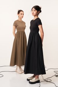 Paula Dress in Brown