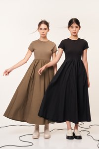 Paula Dress in Brown