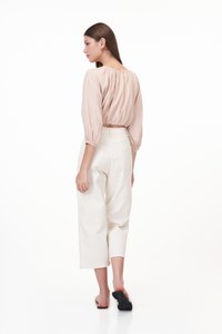 Ryann Linen Top in Pink