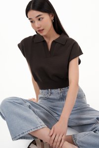 V2 Keith Knit Top in Truffle