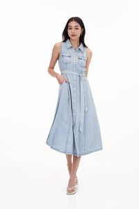 Zana Denim Dress in Light Wash